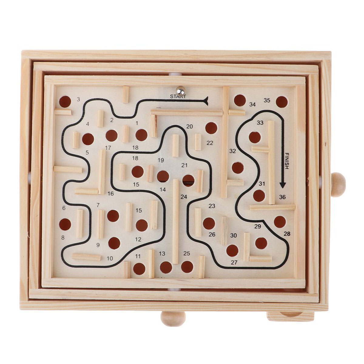 BỘ ĐỒ CHƠI TƯ DUY MÊ CUNG GỖ LỚN (WOODEN LABYRINTH MAZE)