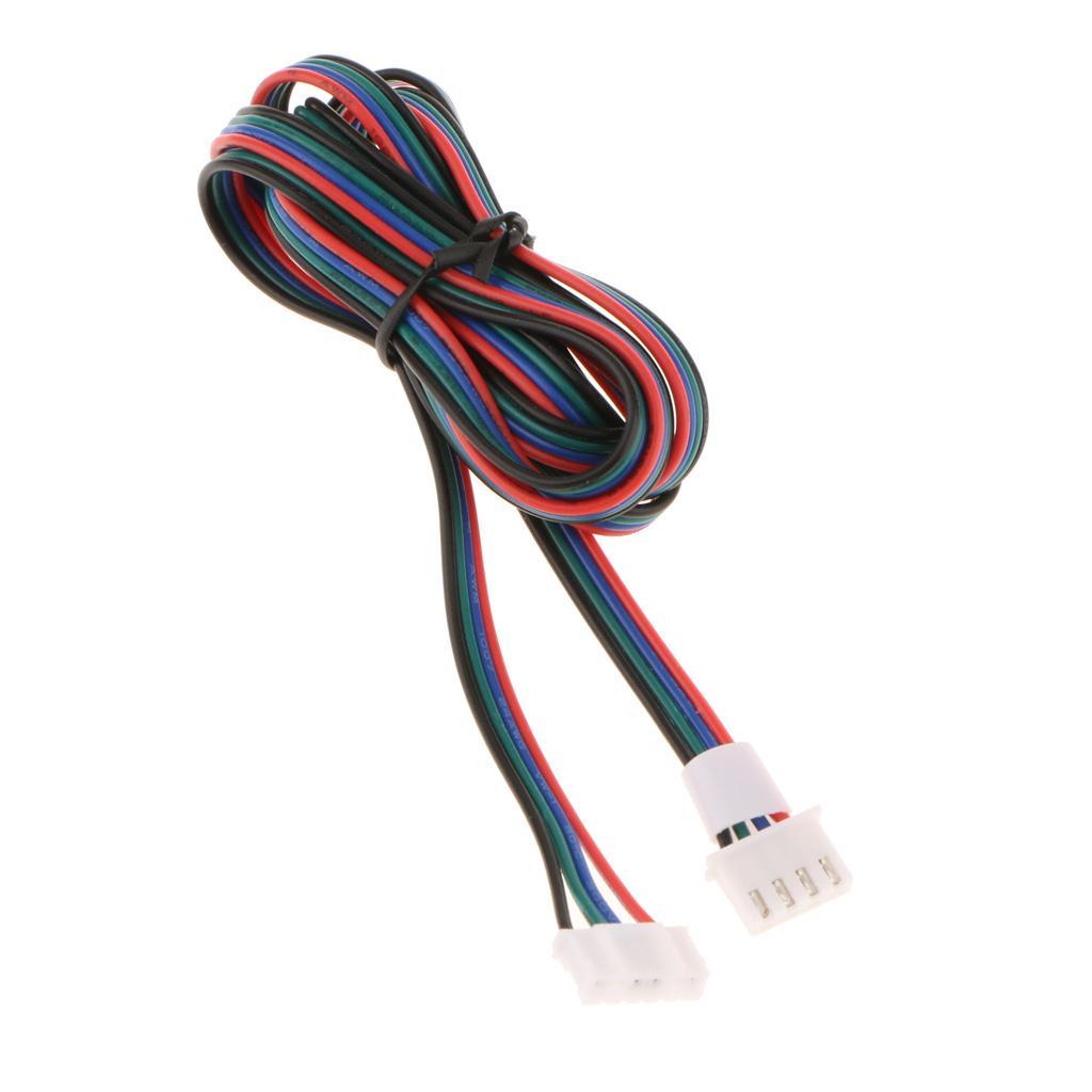 0.6m/2ft Meter Long Stepper Motor Cables with 4 Pin Connector for 3D Printer