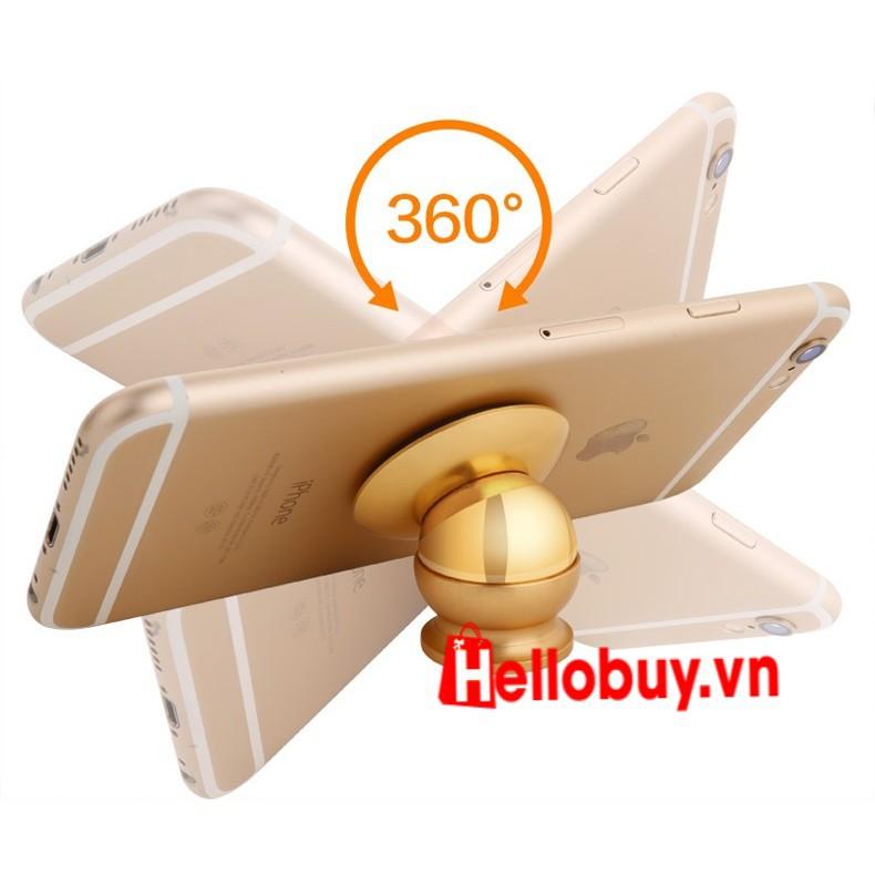 Đế hít nam châm giá đỡ điện thoại trên xe hơi, ô tô 360 vàng gold rể nhất đẹp nhất  Ogia ngon