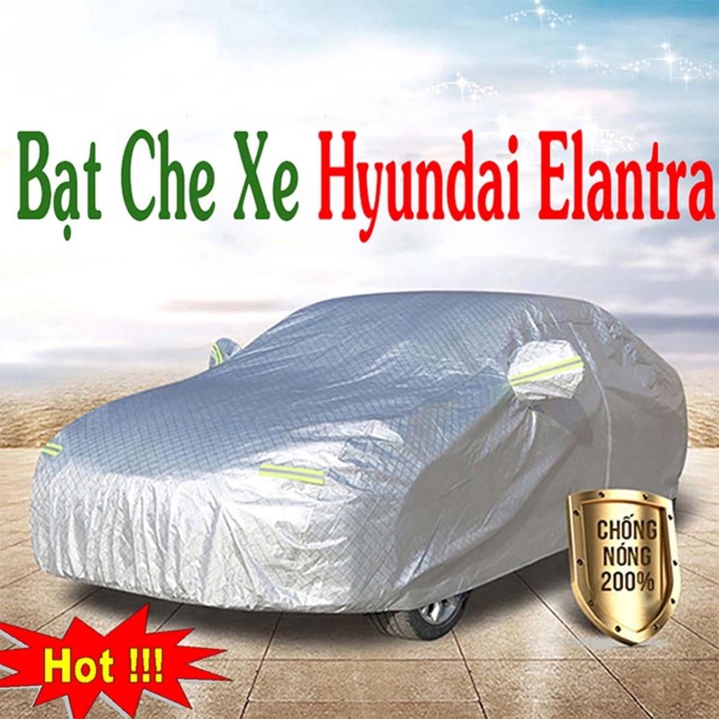 Bạt Phủ Xe Ô Tô Hyundai Elantra - Bạt Phủ Ô Tô 5 Chỗ 3 Lớp Cao Cấp Chống Mưa, Chống Nắng, Chống Cháy Loại 1