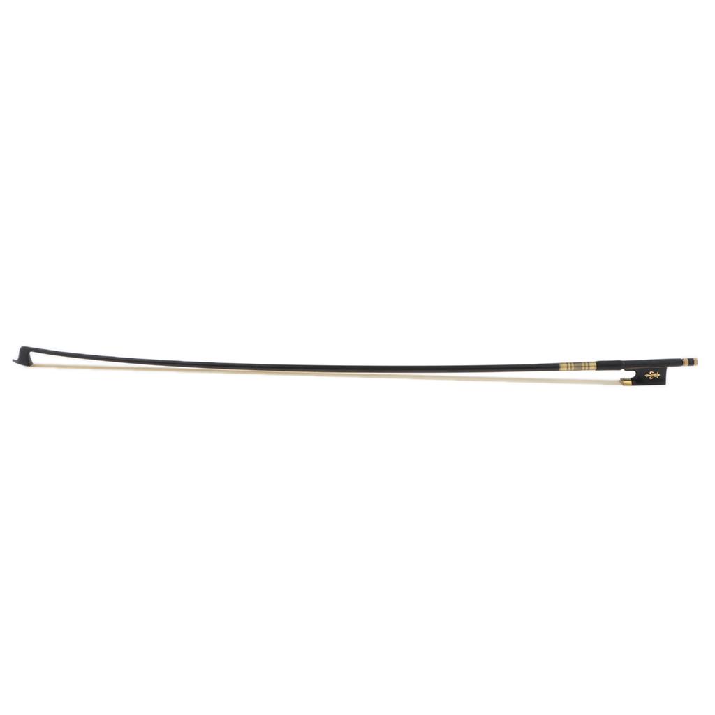 Carbon Fiber Handmade Violin Bow Full Size 4/4 Black Violin String Bow