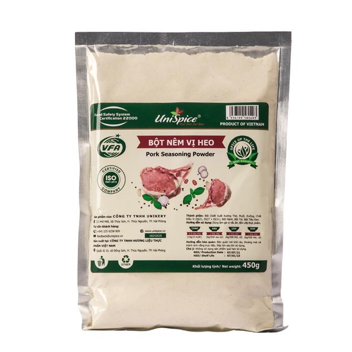 Bột nêm vị heo Unispice Túi 450g(dạng bột)- Gia vị hoàn chỉnh