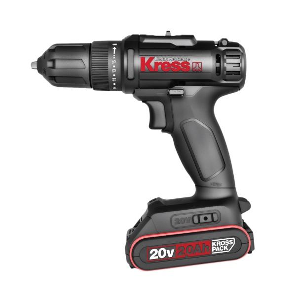 Máy Khoan Bê Tông Vặn Vít KRESS KU210 Khoan Tường Dùng Pin Li-ion 20V 10mm