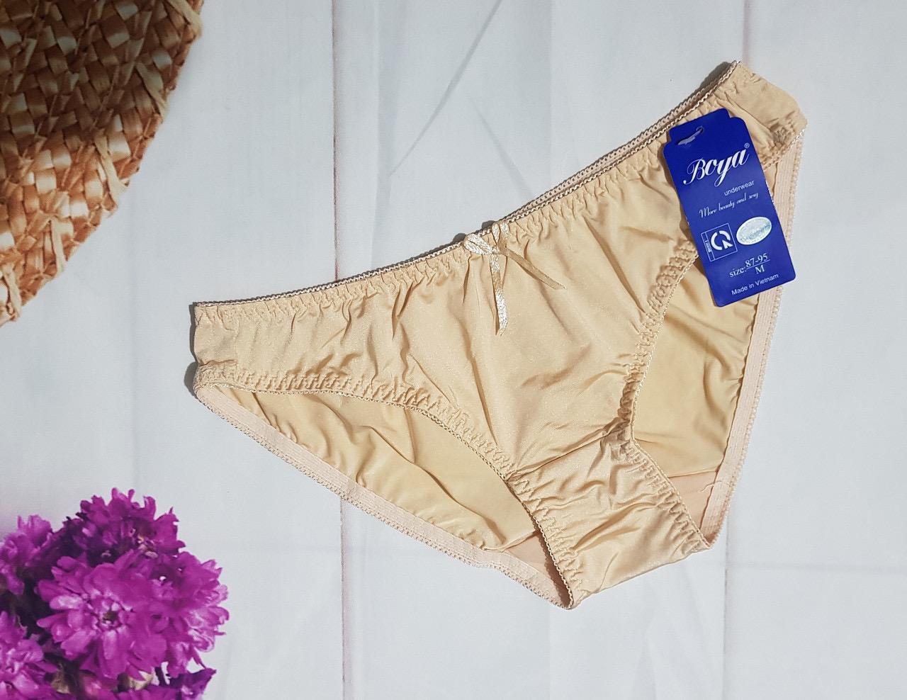 Quần lót nữ thun lạnh trơn Boya 057T – Mát lạnh, co giãn 4 chiều