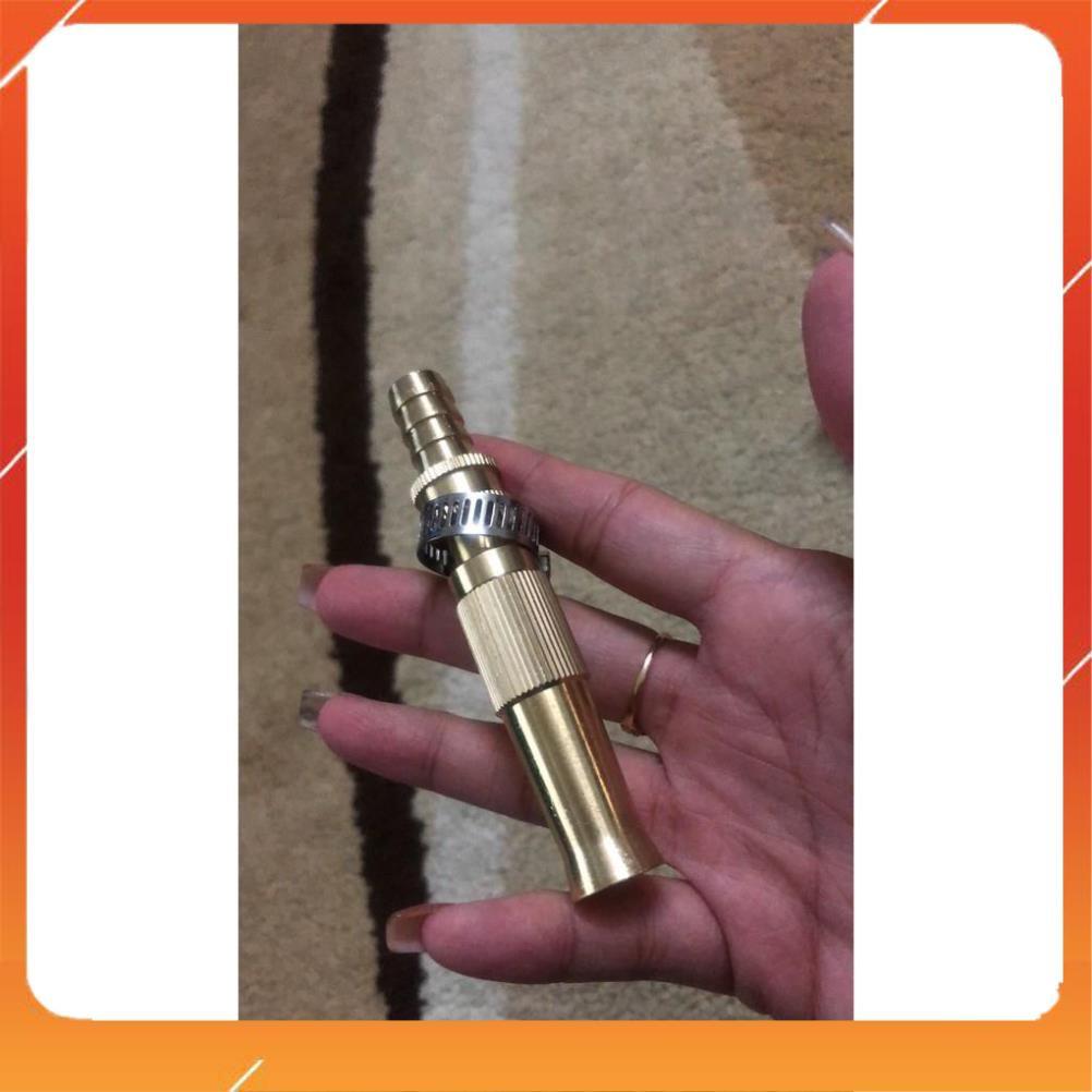 Đầu vòi xịt tăng áp mini phun nước rửa xe, tưới cây tăng áp đa năng tặng kèm đai siết  206587