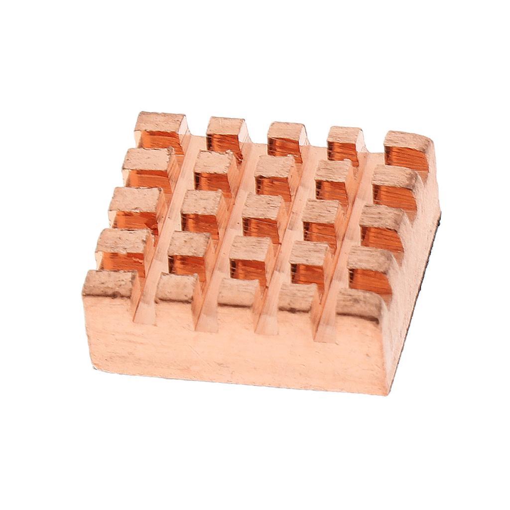 3Pcs Heat Sink 14*14*5mm/ 8*8*5mm Aluminum Heatsink Radiator+Copper Heatsink