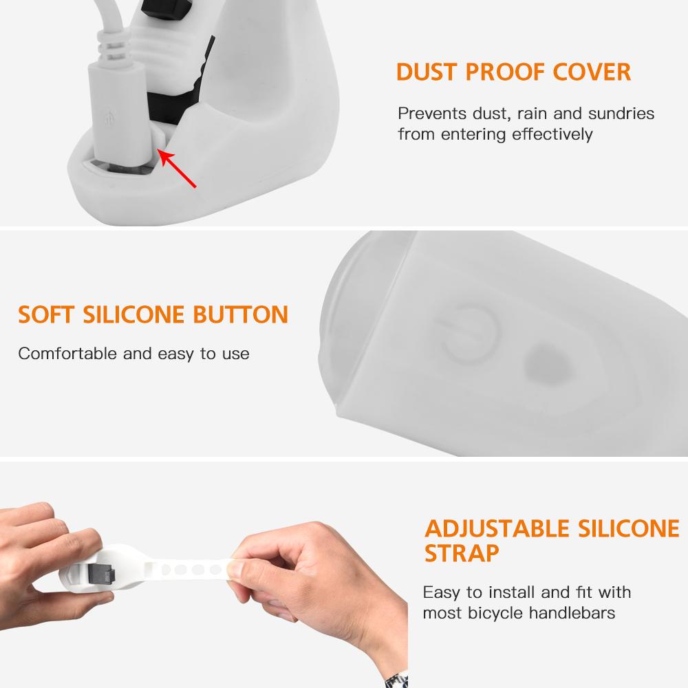 Đèn pha & đèn hậu xe đạp chống nước