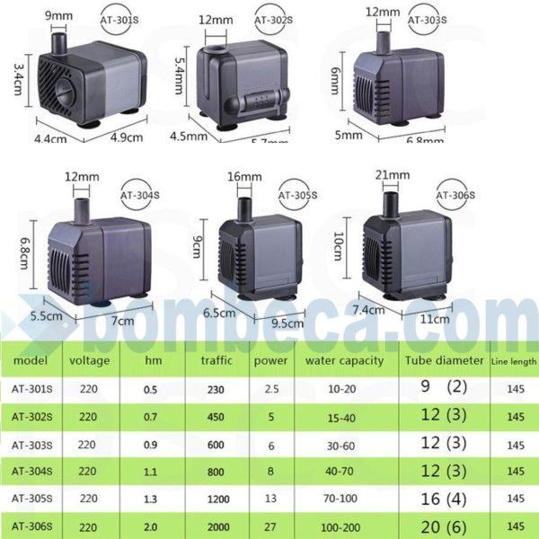 Máy bơm Atman 301S - Bơm hồ cá cảnh - bể thủy sinh - phụ kiện hồ cá kiếng - shopleo