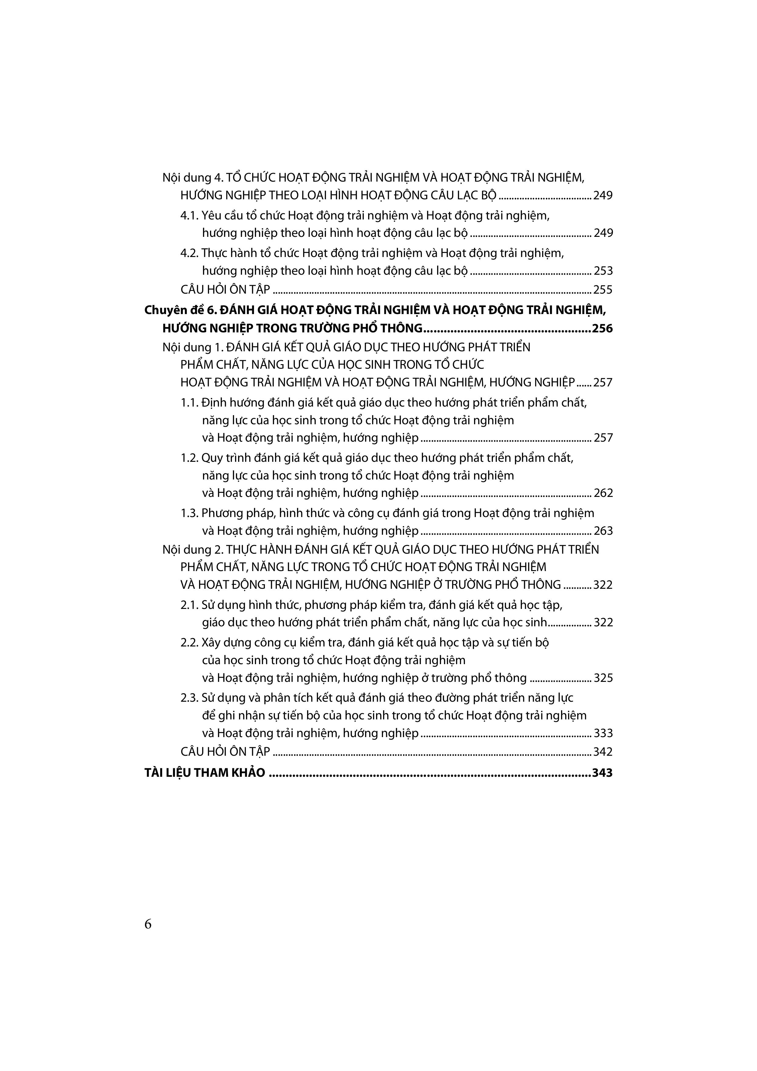 Sách - Tài liệu bồi dưỡng năng lực tổ chức Hoạt động trải nghiệm và Hoạt động trải nghiệm, hướng nghiệp cho giáo viên phổ thông - ảnh 6