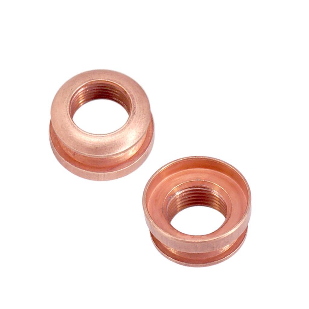 2 Pieces Guitar Strap Lock Button Threaded Jack for Guitar Parts