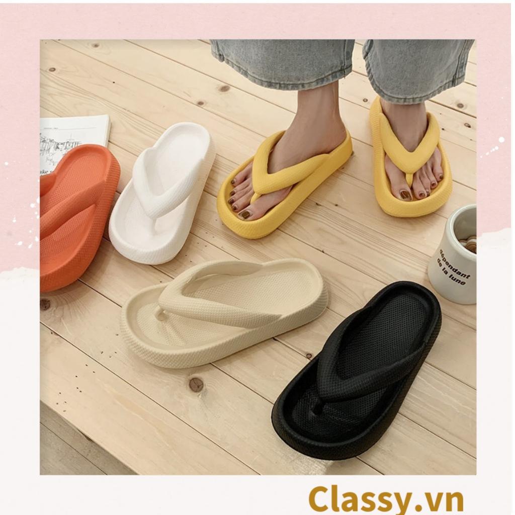 [CHẤT LIỆU CAO SU SIÊU BỀN] Dép nữ Classy xỏ ngón đế mềm chống trượt, màu sắc dễ thương thích hợp đi biển G1063