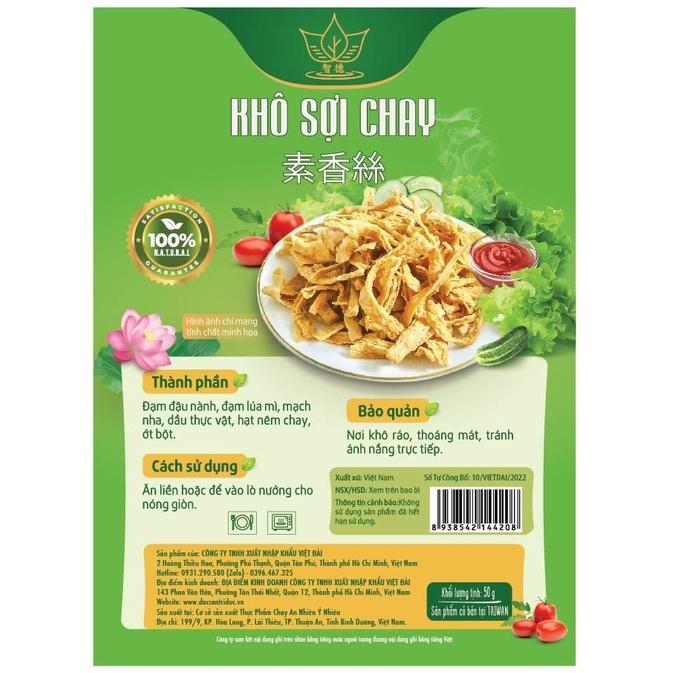 Khô sợi chay 50gram cao cấp