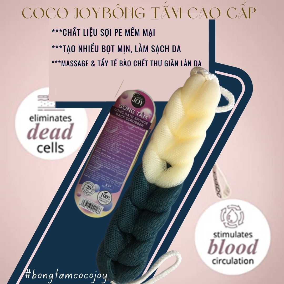 Bông Tắm Dài Mềm Mại Coco Joy