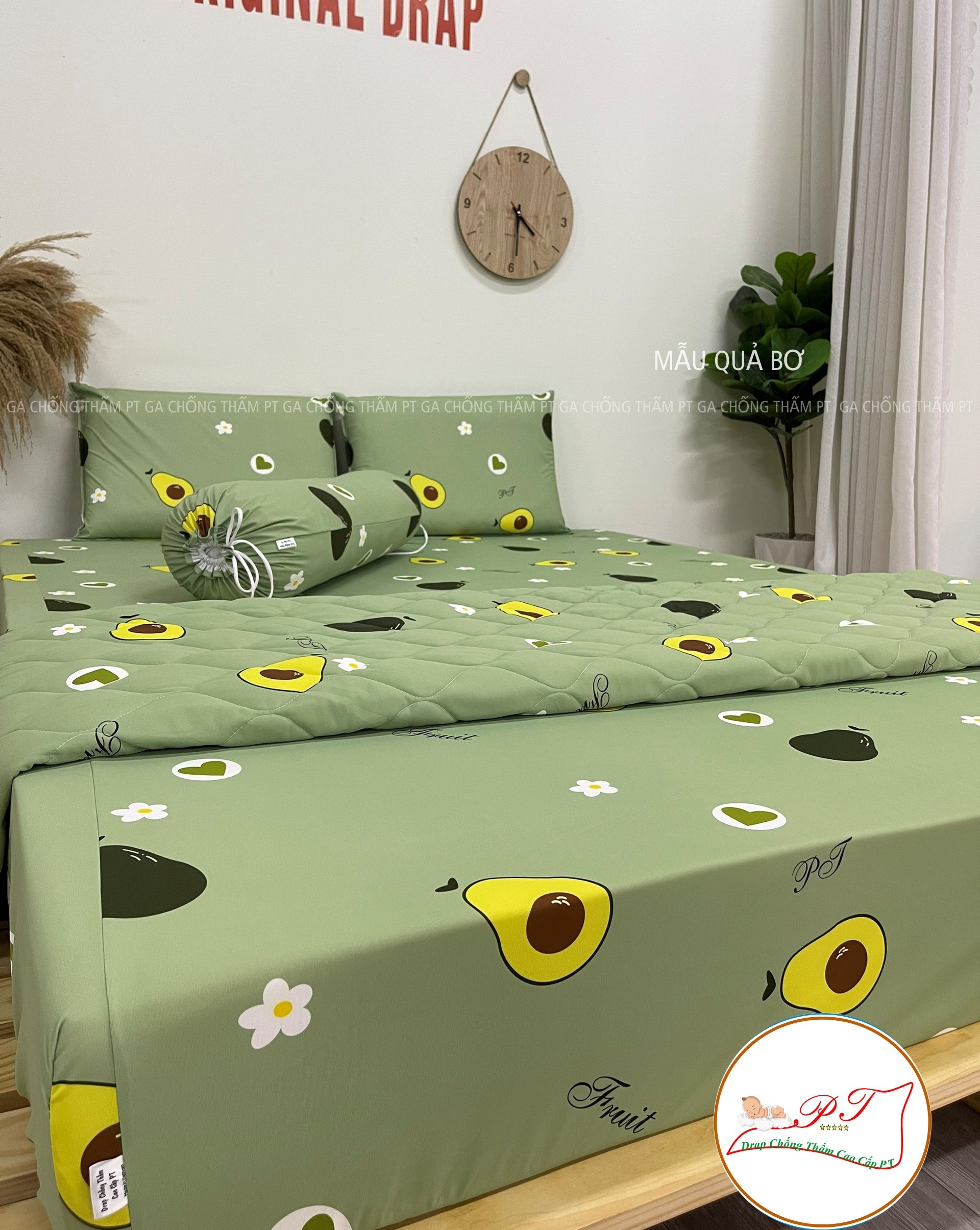 Ga Chống Thấm Cao Cấp PT Mẫu Họa Tiết Quả Bơ