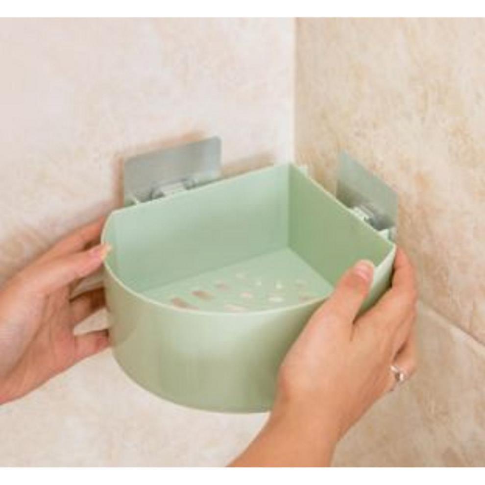 Kệ góc nhà bếp nhà tắm tiện dụng loại dán