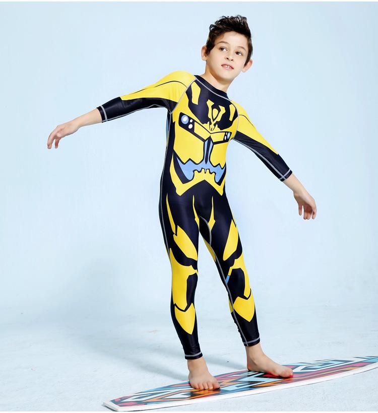 1 Bé Trai Quần Bơi Trẻ Em Dài Tay Trẻ Em Áo Tắm Đồ Bơi Trẻ Em Mùa Hè 2019 Trẻ Em Hoạt Hình Trẻ Em sấy Khô