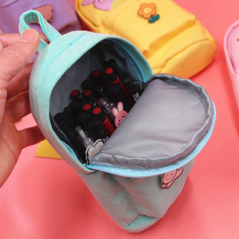 Túi Đựng Bút Chì Sức Chứa Lớn Đa Năng Có Ghim Cài Tiện Dụng Dành Cho Học Sinh