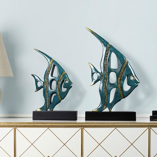 Decor Để Bàn Trang Trí - Cá Moorish Idol  - Vật Phong Thủy DCB004 Phong Khách, Phòng Làm Việc,.....