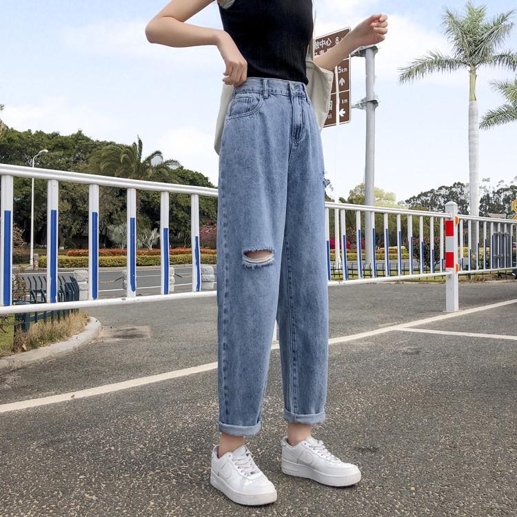 Quần baggy bigsize Kimfashion, Quần ống rộng lưng cao bigsize BGD49-006 Từ 48-90kg