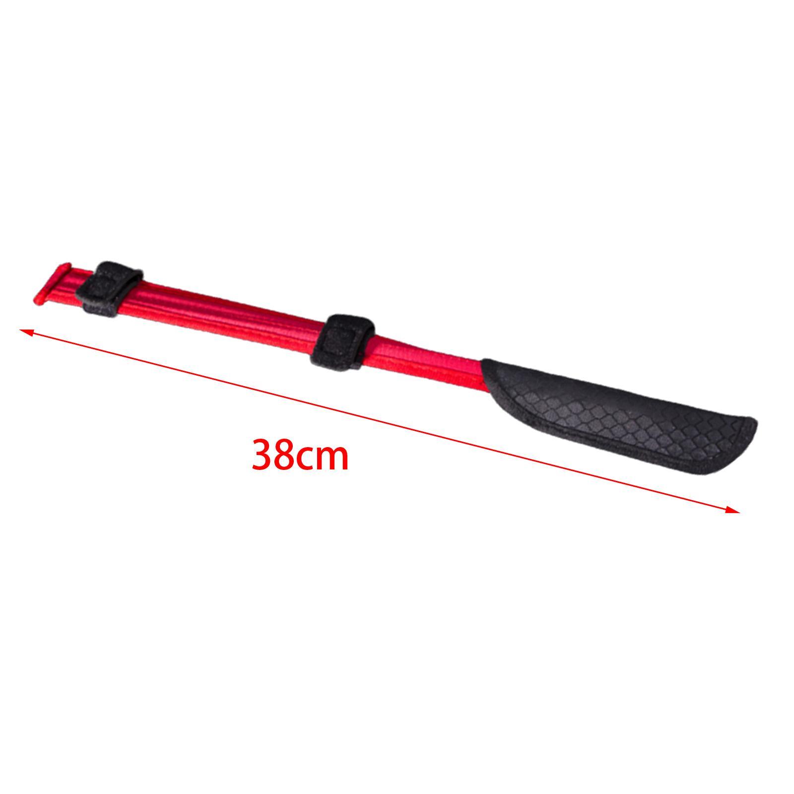 Carbon Fishing Pole Tip Cover Durable Case Rod Cover Tip Protector Surf Rods Storage Bag Adjustable Straps Portable Sleeve Protective Cover