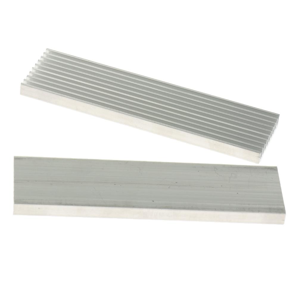 Phép Màu Sáng 10 x Tản Nhiệt Nhôm 100x28x6mm Tản Nhiệt Lái Xe Mát Tản Nhiệt Trắng