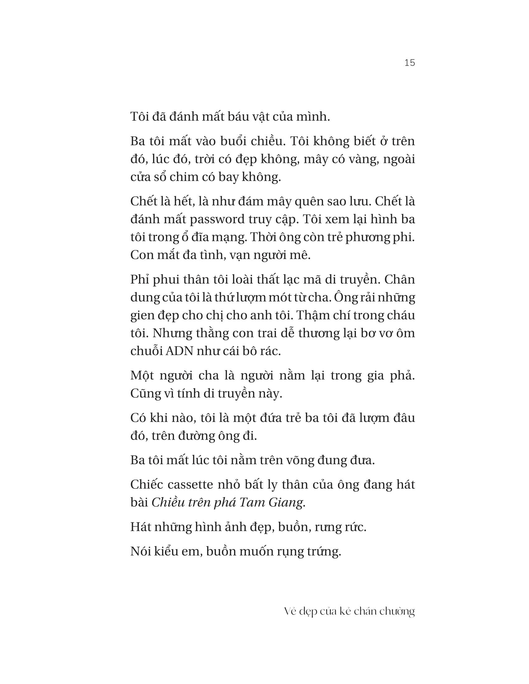 Sách - Vẻ Đẹp Của Kẻ Chán Chường (Bán Tự Truyện) - Nguyễn Ngọc Thuần