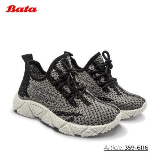 Giày sneaker trẻ em Thương hiệu Bata màu xám 359-6116