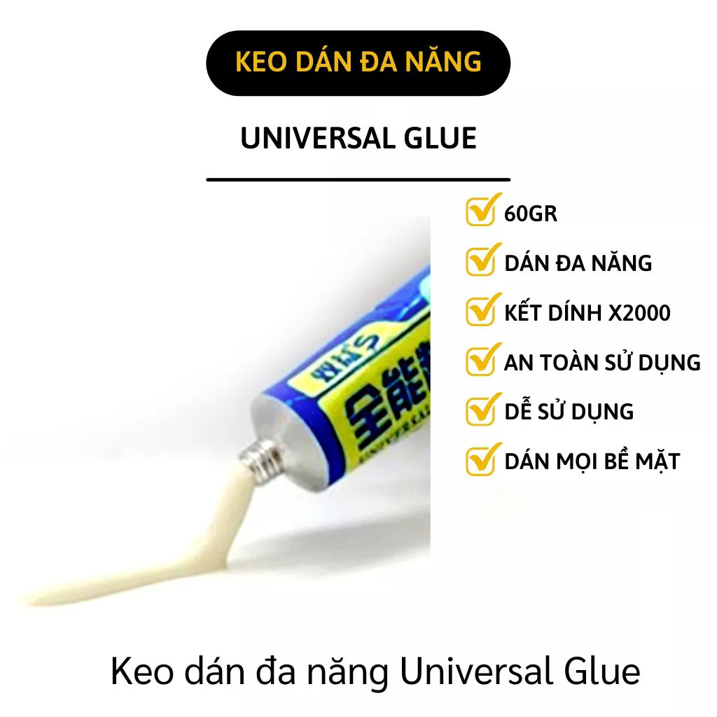 Keo dán đa năng Universal Glue độ dính cao dán được nhiều chất liệu