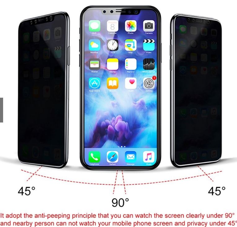 Miếng dán cường lực cho iPhone XS MAX chống nhìn trộm cao cấp