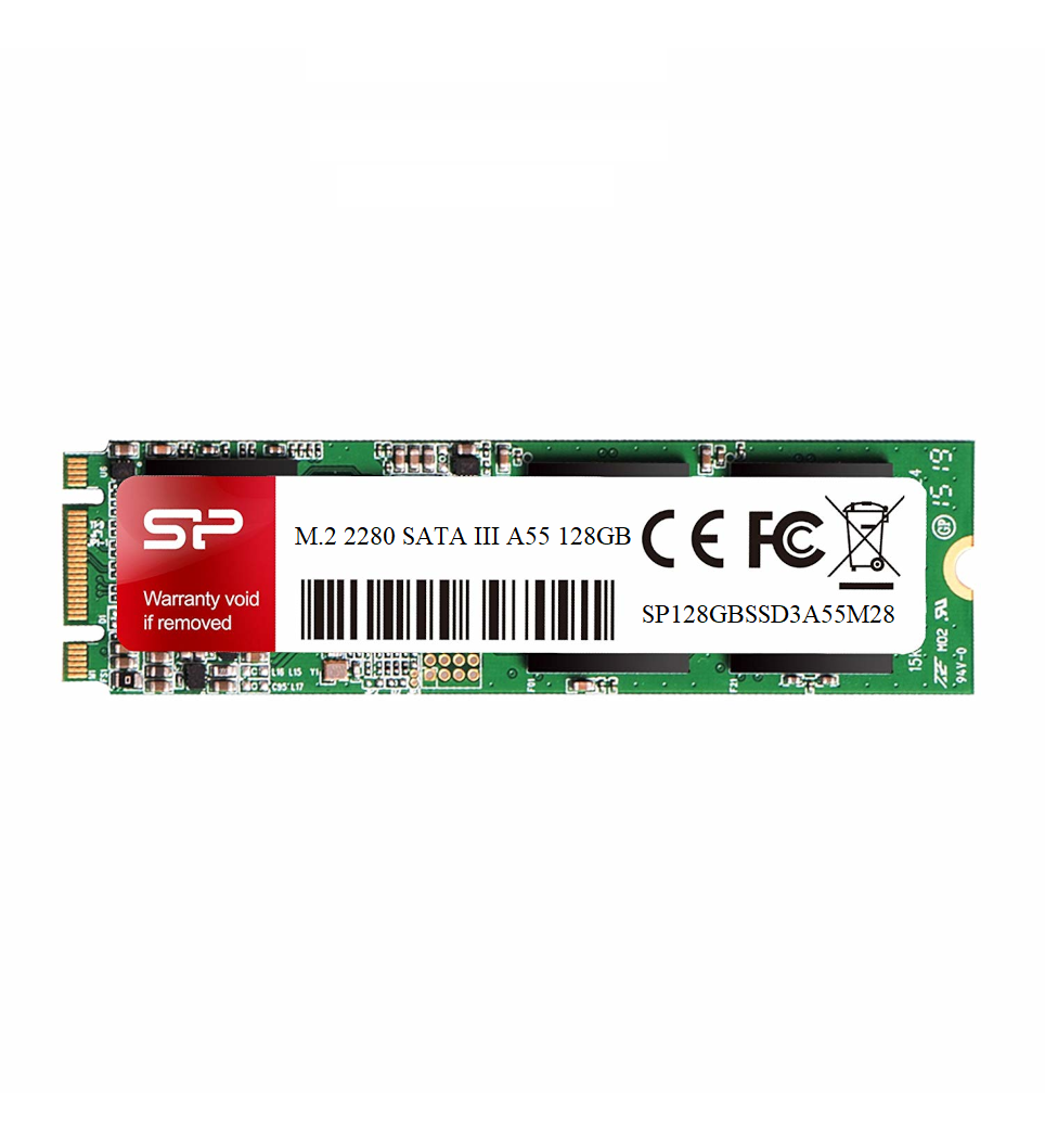 Ổ cứng SSD Ổ cứng SSD SIlicon Power 128Gb M.2 2280 A55, Phù hợp cho cả PC và Laptop - Hàng chính hãng