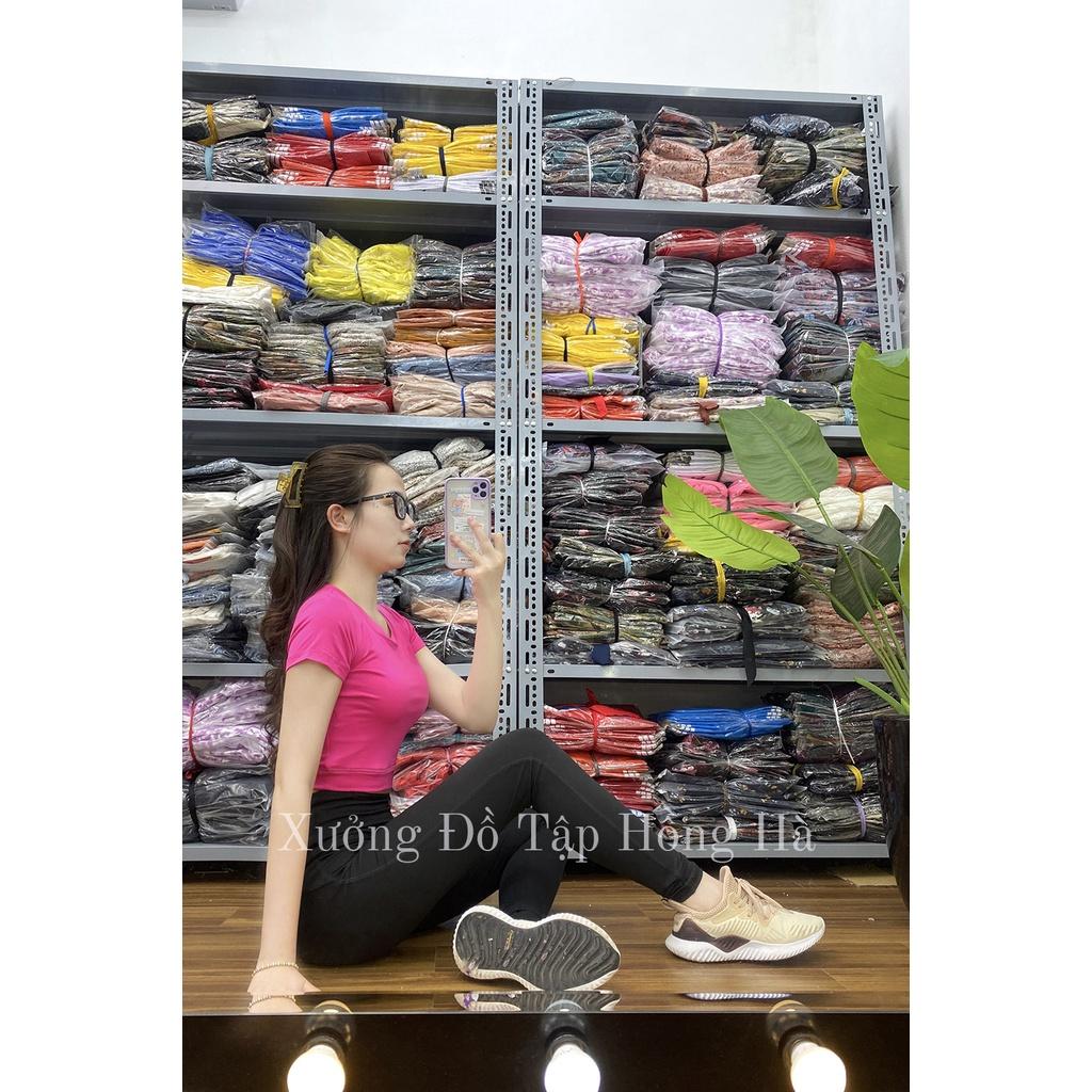 Ảnh Thật 100% - Mặc Là Mê Bộ tập GYM nữ đa năng - Yoga nữ - set tập yoga cộc tay trơn mầu