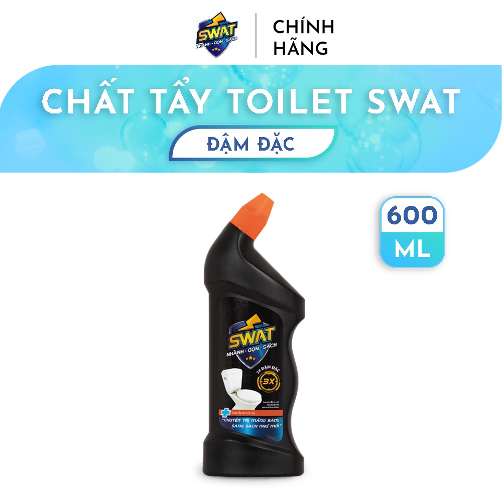 Chất Tẩy Toilet SWAT Đậm Đặc Chai 600 ML - Tiện lợi