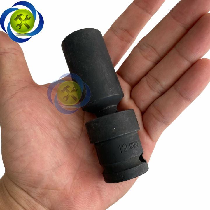 Tuýp 19mm lắc léo vặn bulong góc hẹp Kingtony 4A5519M loại 1/2