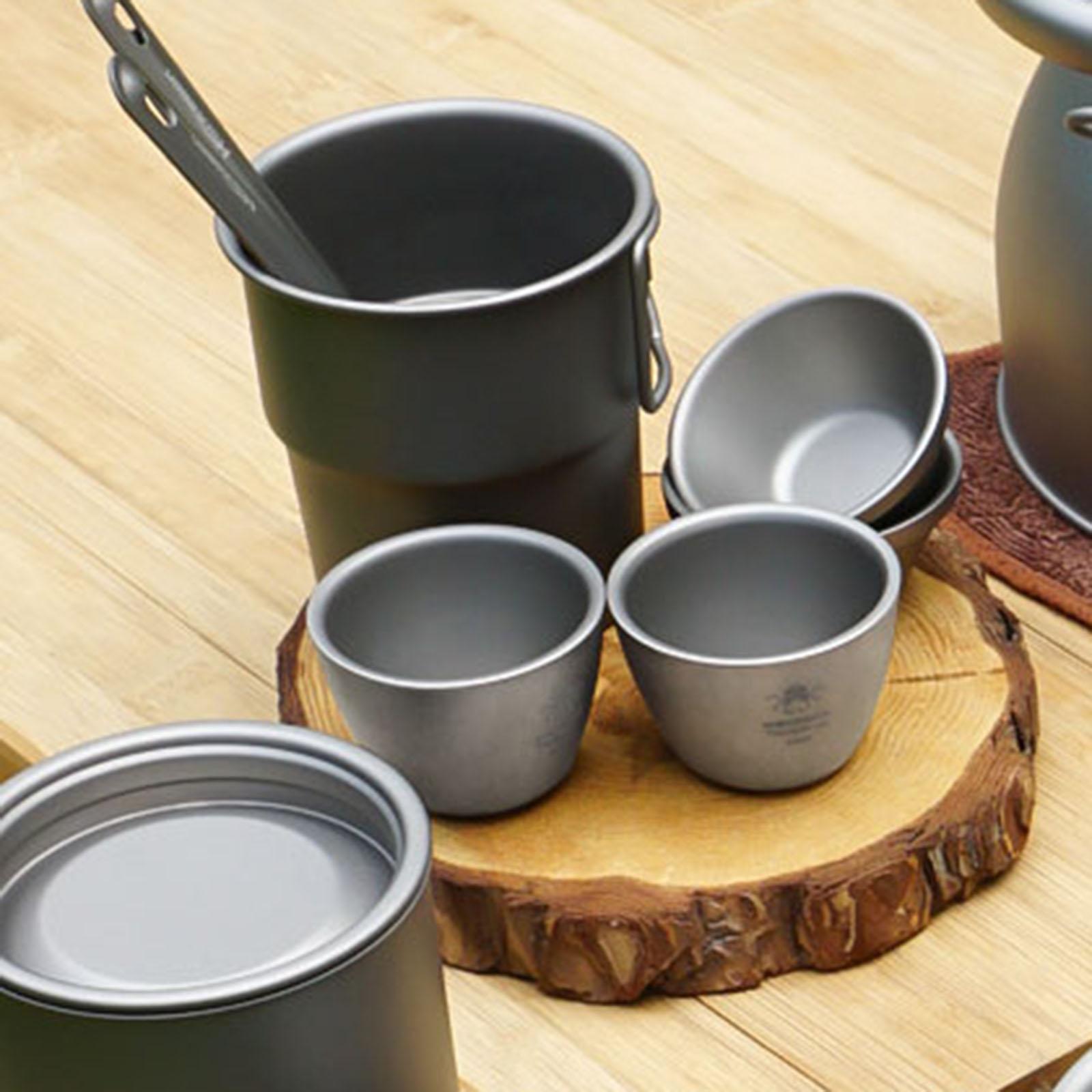 Titanium Cup Double Wall Coffee Cups Liquor Cup Mug Beer Cup Tea Drink Cup for Camping Water