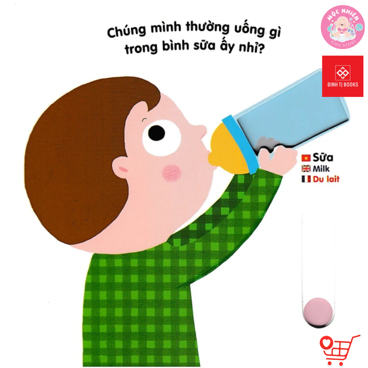 Sách tương tác chuyển động thông minh đa ngữ Việt - Anh - Pháp (Nhiều chủ đề) - Đinh Tị - Mộc Nhiên