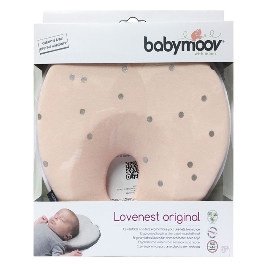 Gối Chống Bẹt Đầu Lovenest Babymoov BM15388 - Hồng