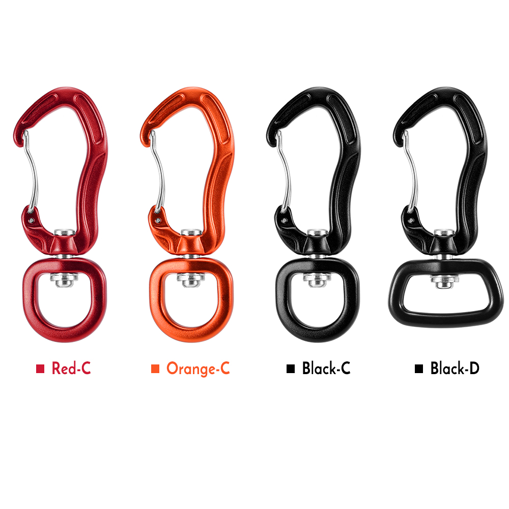 Móc khóa đa năng, Kẹp Carabiner xoay 360 độ
