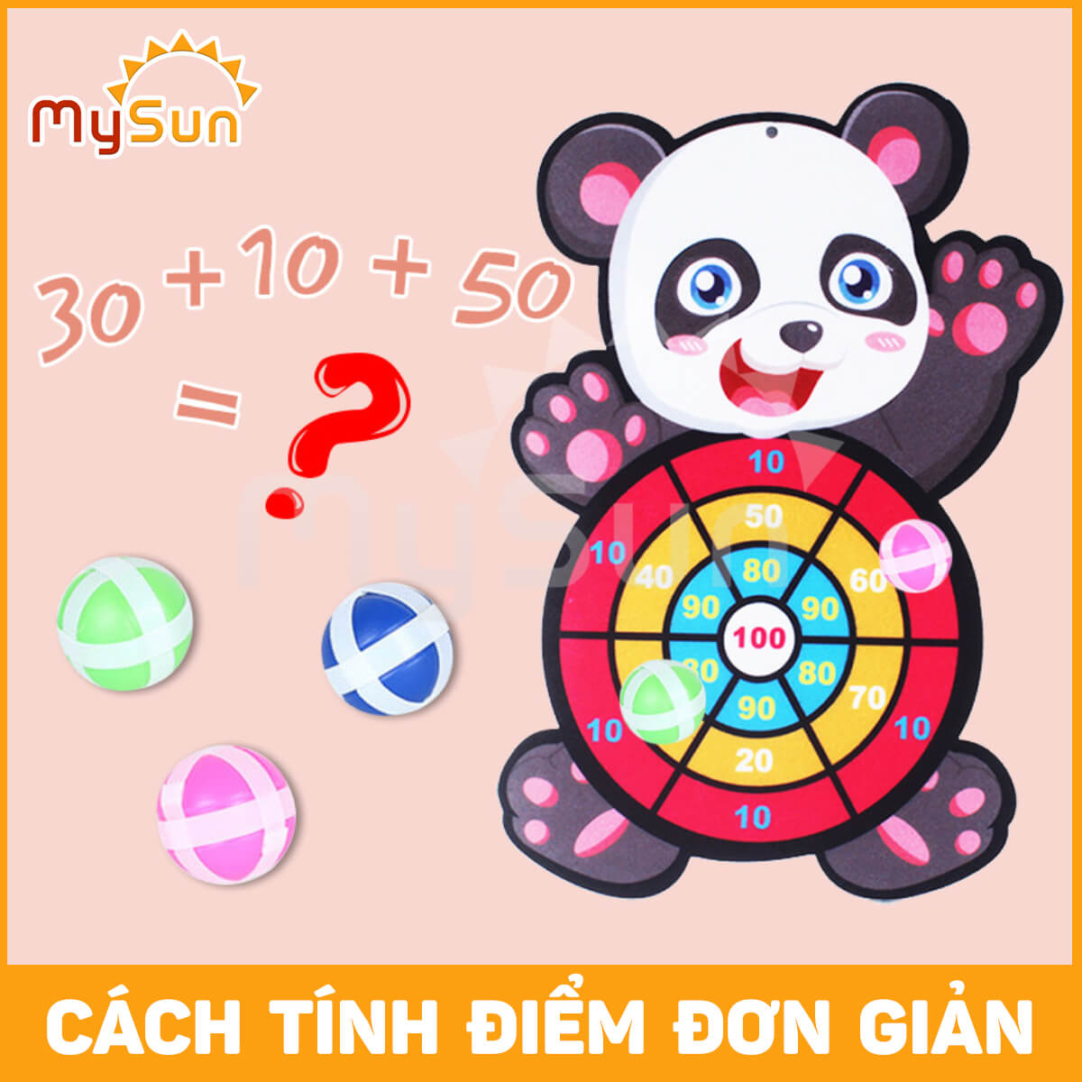 Bộ bảng phóng ném phi bóng dính đồ chơi giáo dục sáng tạo cho trẻ mầm non MySun