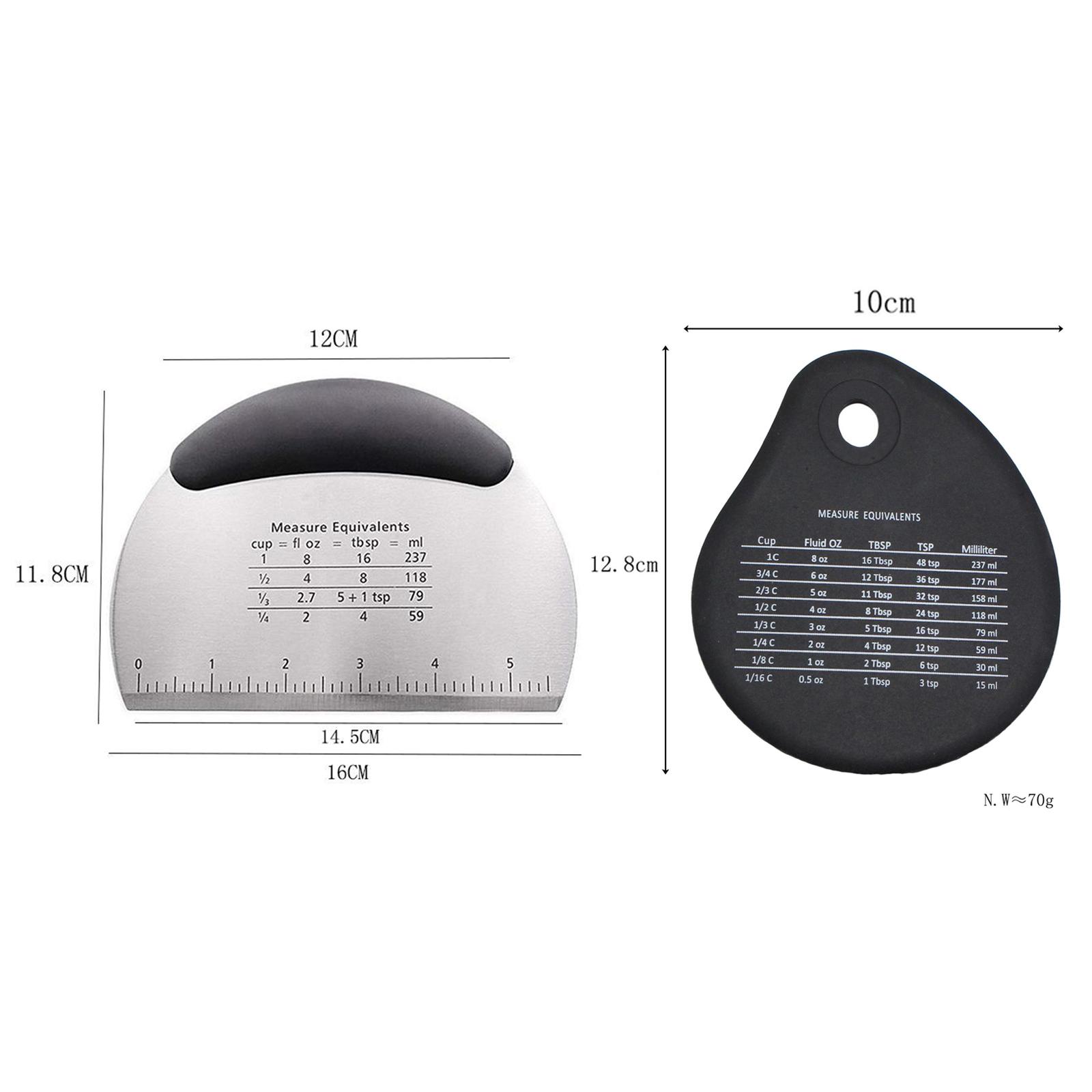 Durable  Scraper Cutter  Pastry Scraper Chopper Pastry Pizza Cutter Chopper for Chief Cake Lovers