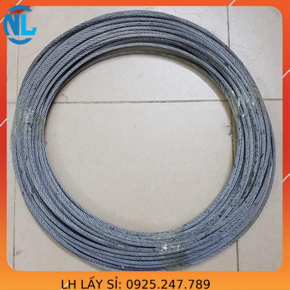 Dây cáp thép mạ 6mm tính theo  như hình capthepgiasi