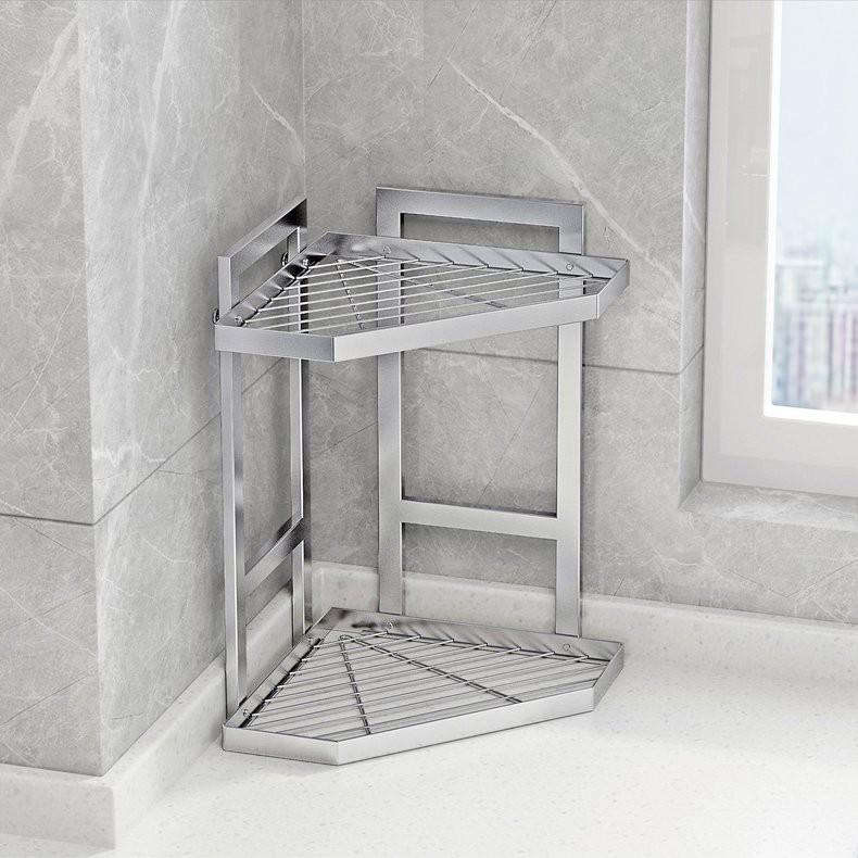 Kệ đựng gia vị dạng góc bằng inox 304 cao câp, tiện dụng