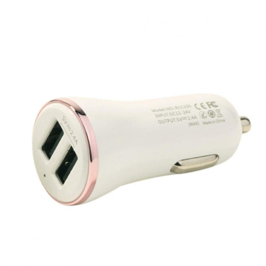 Adapter Sạc Ô Tô  Remax Dolfin RCC-206, 2 Cổng USB - Hàng chính hãng