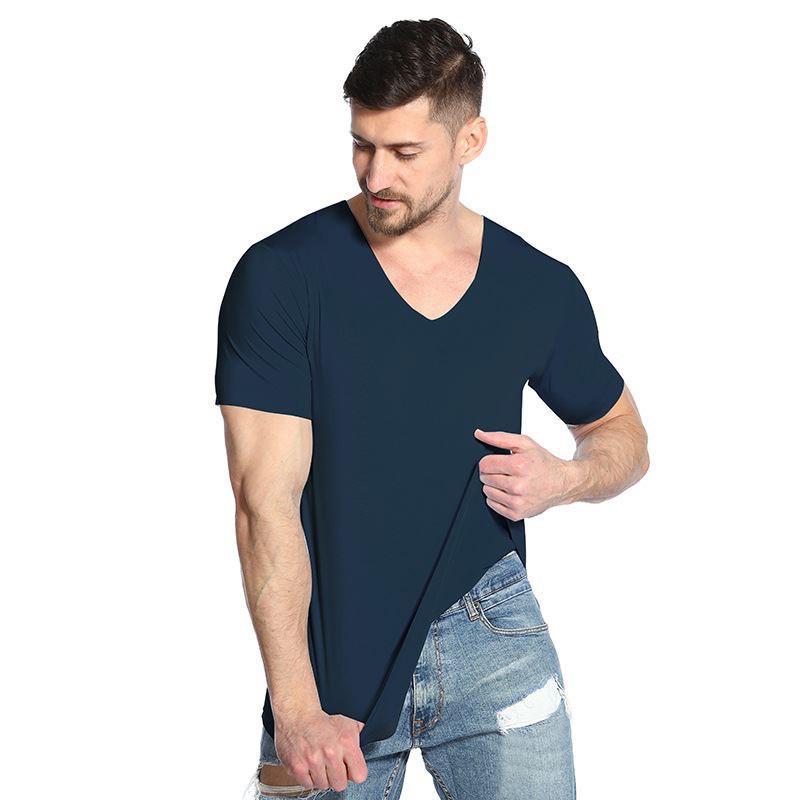 Áo Thun Nam Trơn Ngắn Tay Cotton , Phom Dáng Body, Nhiều Màu Sắc AL40