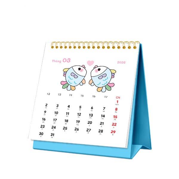 Lịch Bàn Mini - 12 Cung Hoàng Đạo