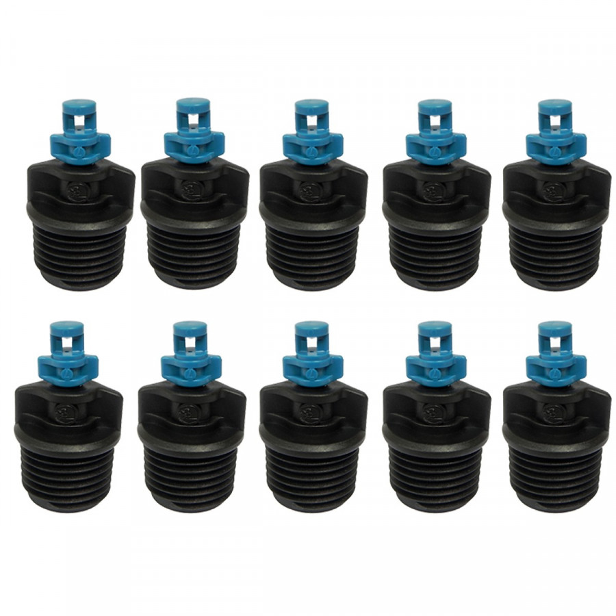 Bộ 10 cái béc tưới cây Fan 360 độ Blue MNPT