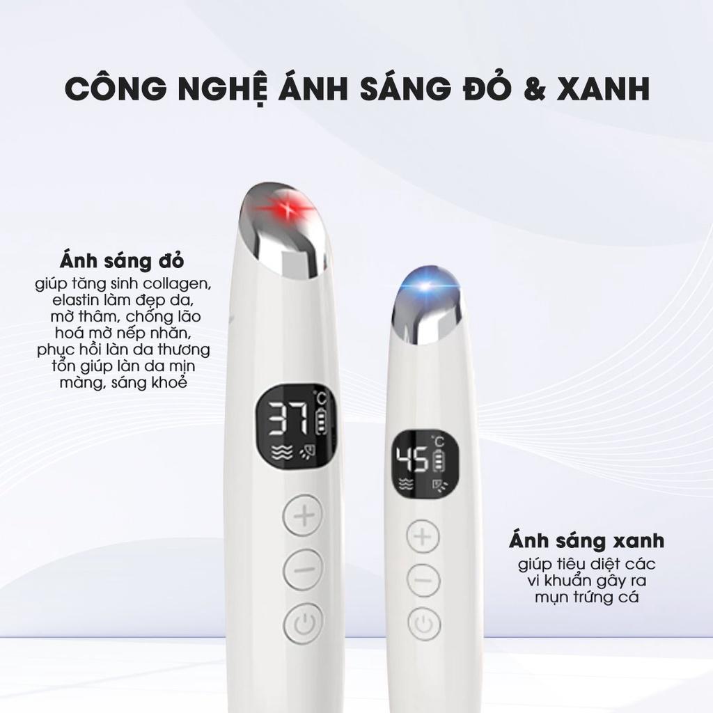 Máy Massage Mắt JOOU XE-19 - Công nghệ Nhật Bản, 5 chế độ Massage, Công nghệ Ánh sáng Xanh/ Đỏ giảm nếp nhăn, bọng mắt, quầng thâm