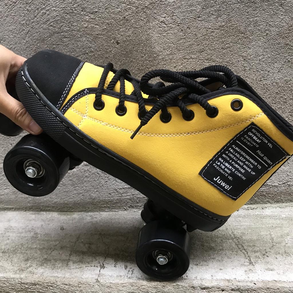 Giày patin 2 hàng bánh người lớn đi được ngay không sợ ngã có size từ 37-44, quà tặng năm mới
