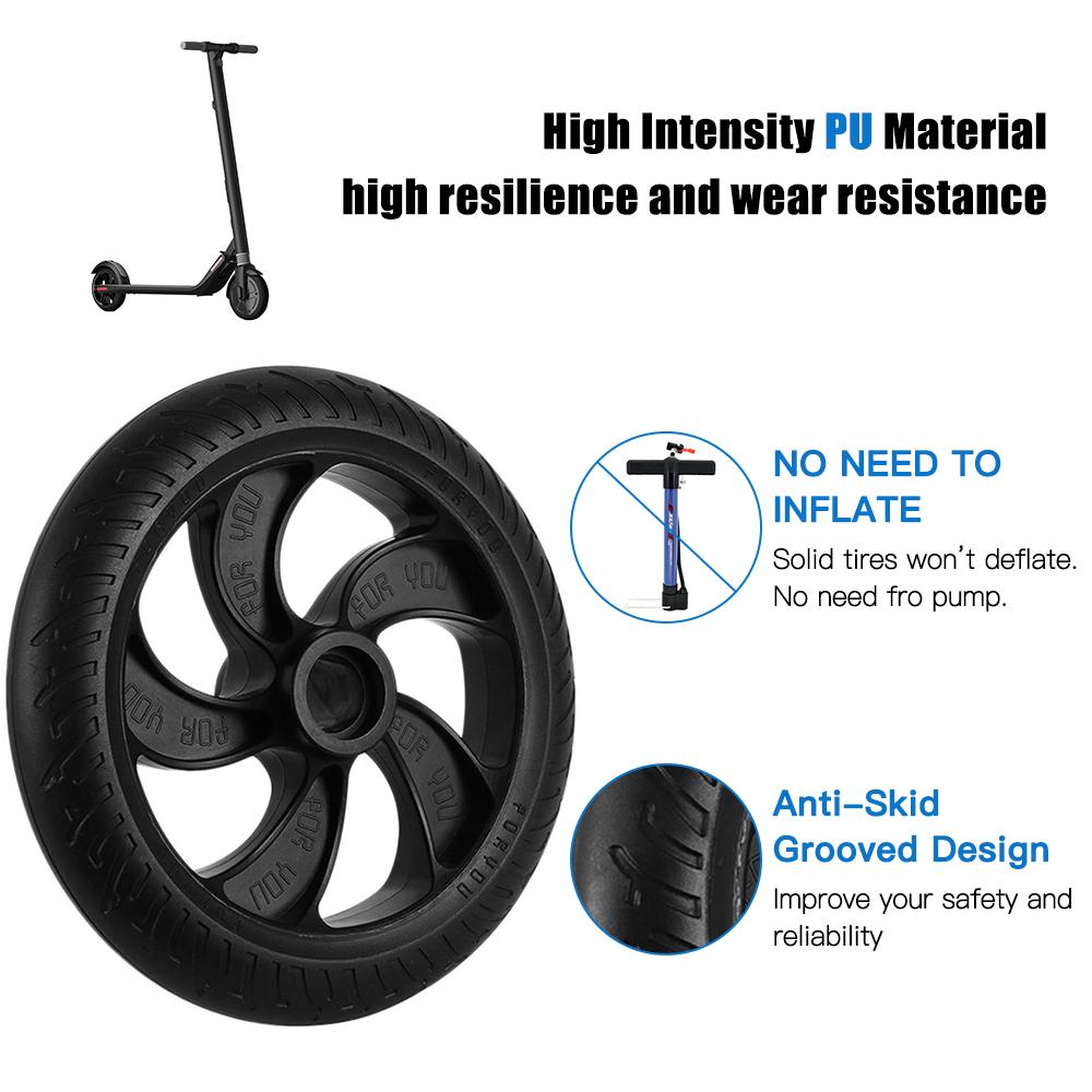 8in Solid Tire Electric Scooter Solid Tire PU Tire Shock Absorber Tyre 200mm Wear Resistant Tire Non Pneumatic Tire