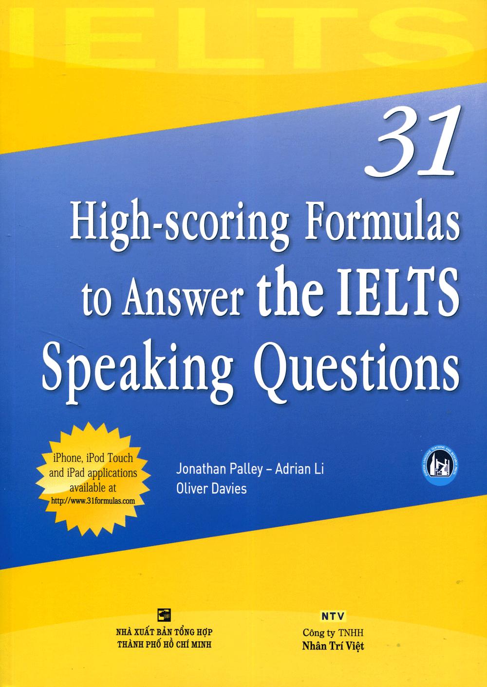 31 High-Scoring Formulas To Answer The Ielts Speaking Questions