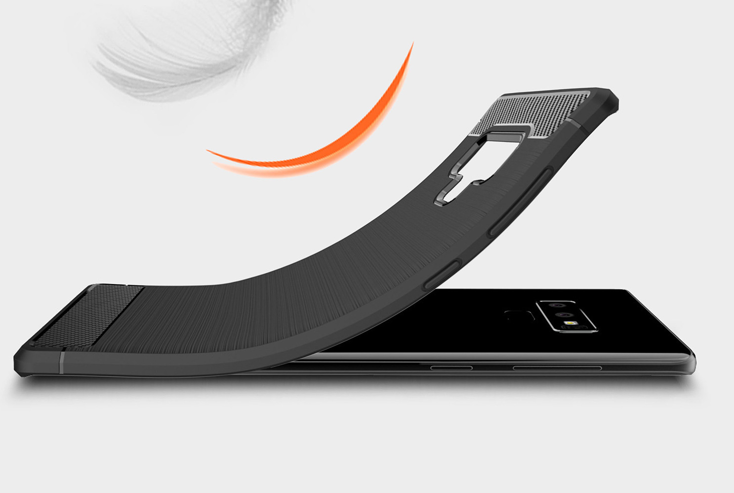 Ốp lưng chống sốc Vân Sợi Carbon cho Samsung Galaxy Note 9 - hàng nhập khẩu